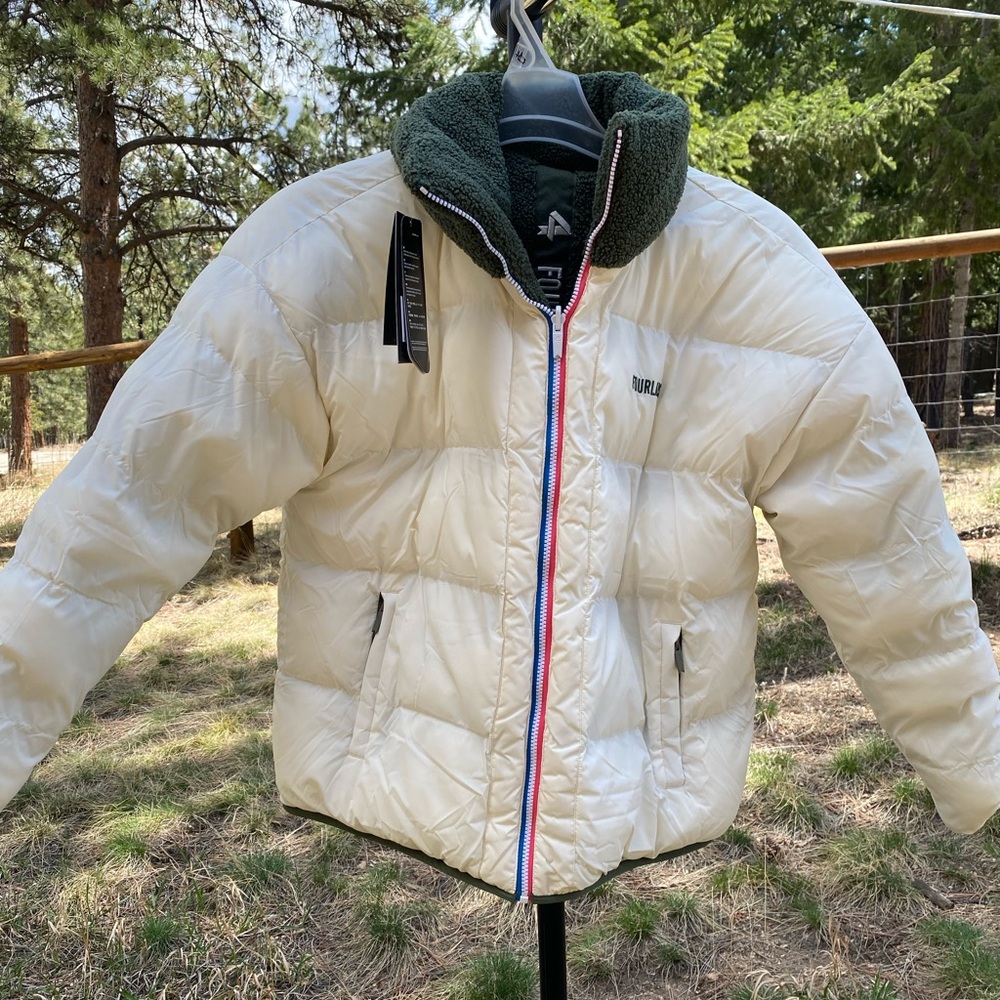Reversible down coat